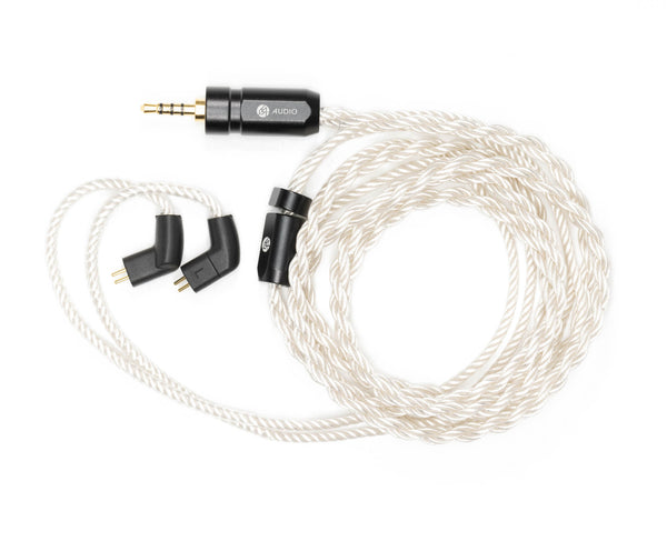 イヤホン 64AUDIO Shielded Silver-Core Cable 4.4 64 audio 4.4mm Shielded Silver-Core Cable - 二手或全新Earphones
