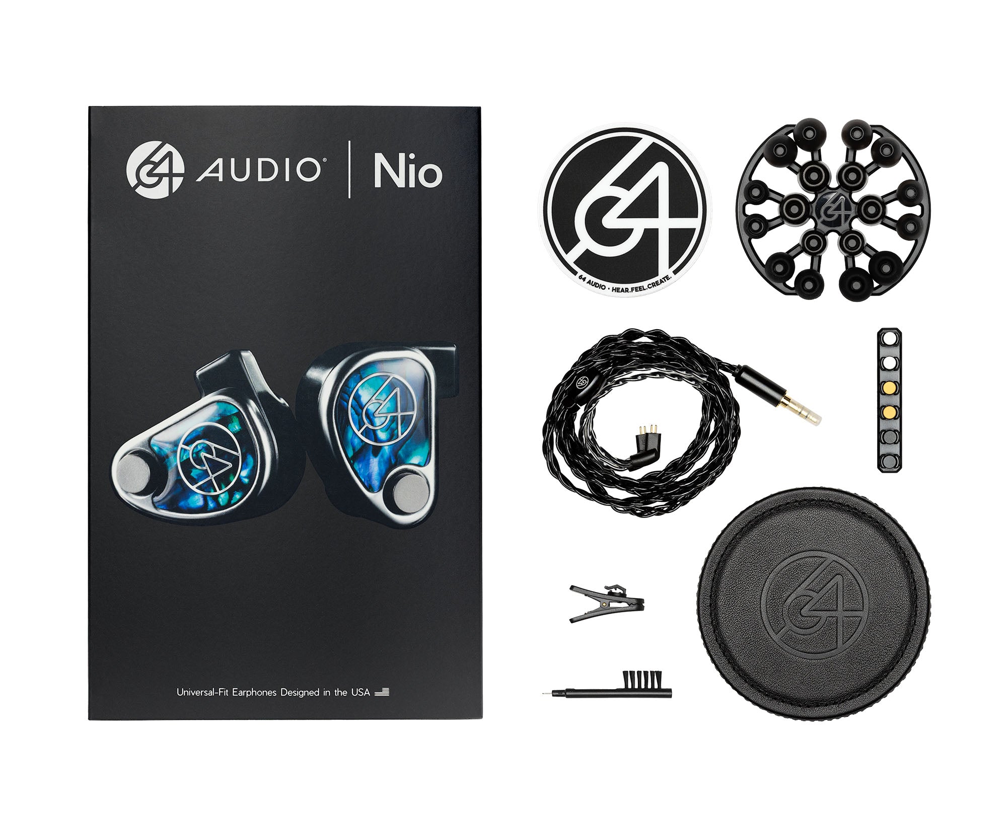 イヤホン 64 AUDIO Nio Universal-Fit Earphones Nio IEMs | Universal-fit earphone featuring a 9mm dynamic driver