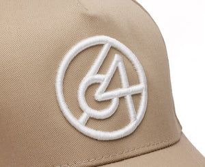 Beige Snapback Hat